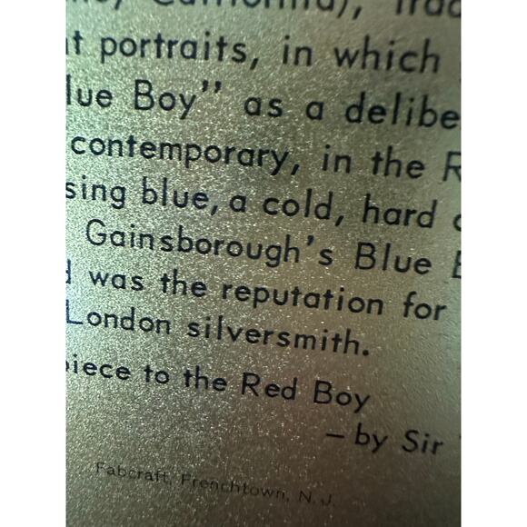 Vintage Metal Tray Portrait Plates Victorian 8"red boy blue boy fabcraft hanging - Picture 10 of 14